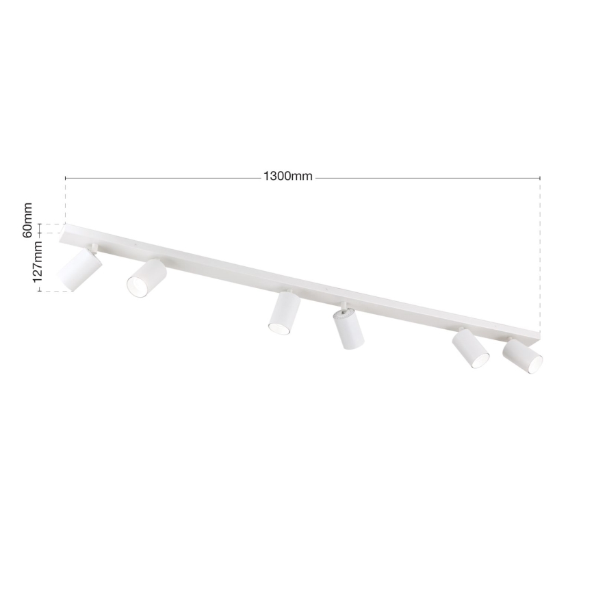 Bodové svítidlo SEAN 6xGU10/13W/230V bílá