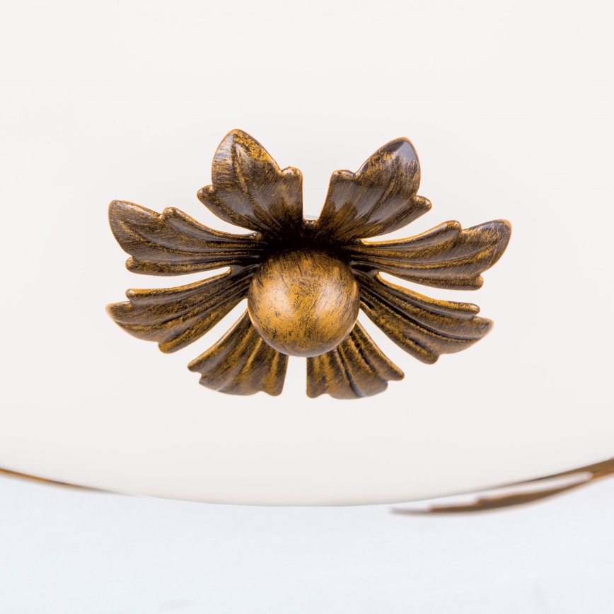 Stropní svítidlo FLEUR 3xE27/60W/230V pr. 50 cm bronz