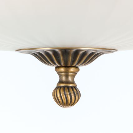 Přisazený lustr ROCCA 4xE27/60W/230V pr. 43 cm bronz/bílá
