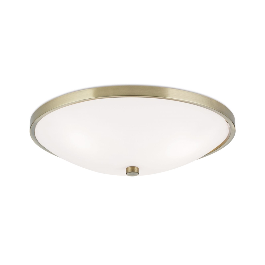 Stropní svítidlo AIDA 3xE27/60W/230V pr. 40 cm mosaz