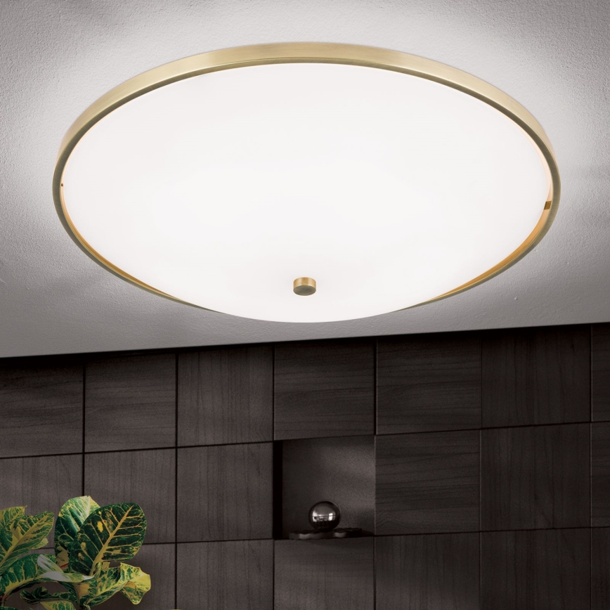 Stropní svítidlo AIDA 5xE27/60W/230V pr. 56,5 cm mosaz
