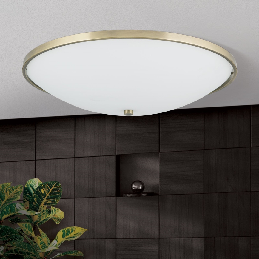 Stropní svítidlo AIDA 5xE27/60W/230V pr. 56,5 cm mosaz