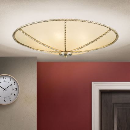 Stropní svítidlo MAURO 5xE27/60W/230V pr. 56 cm bronz