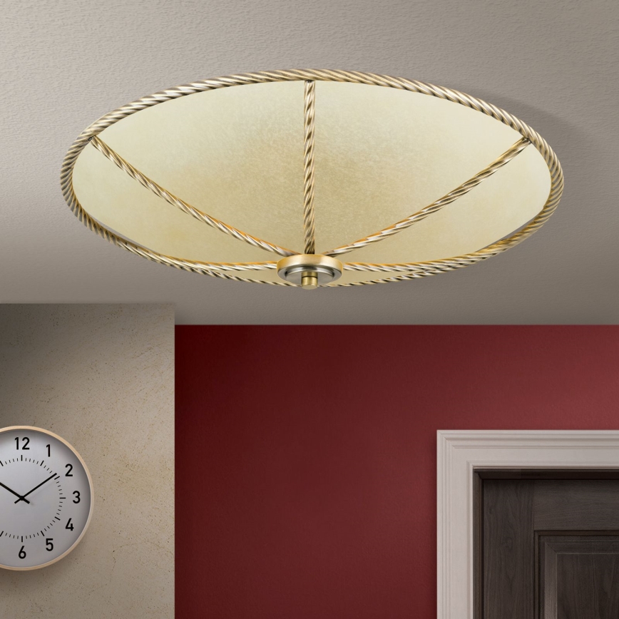 Stropní svítidlo MAURO 5xE27/60W/230V pr. 56 cm bronz