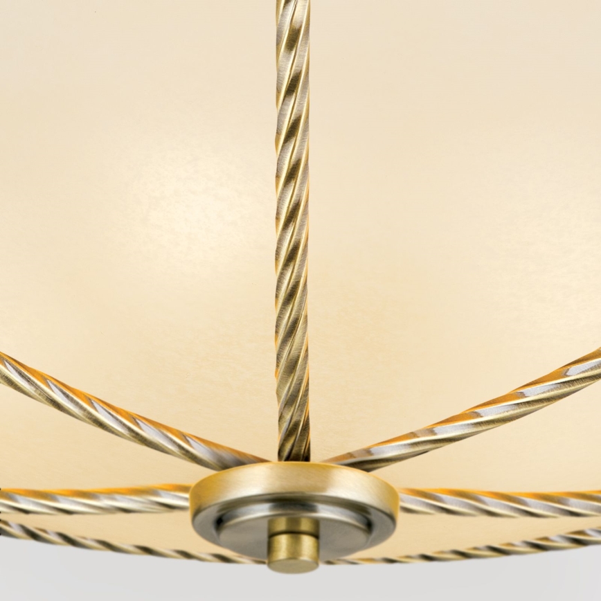 Stropní svítidlo MAURO 5xE27/60W/230V pr. 56 cm bronz