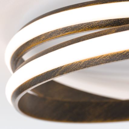 LED Stmívatelné stropní svítidlo CIRCUS LED/30W/230V hnědá/patina