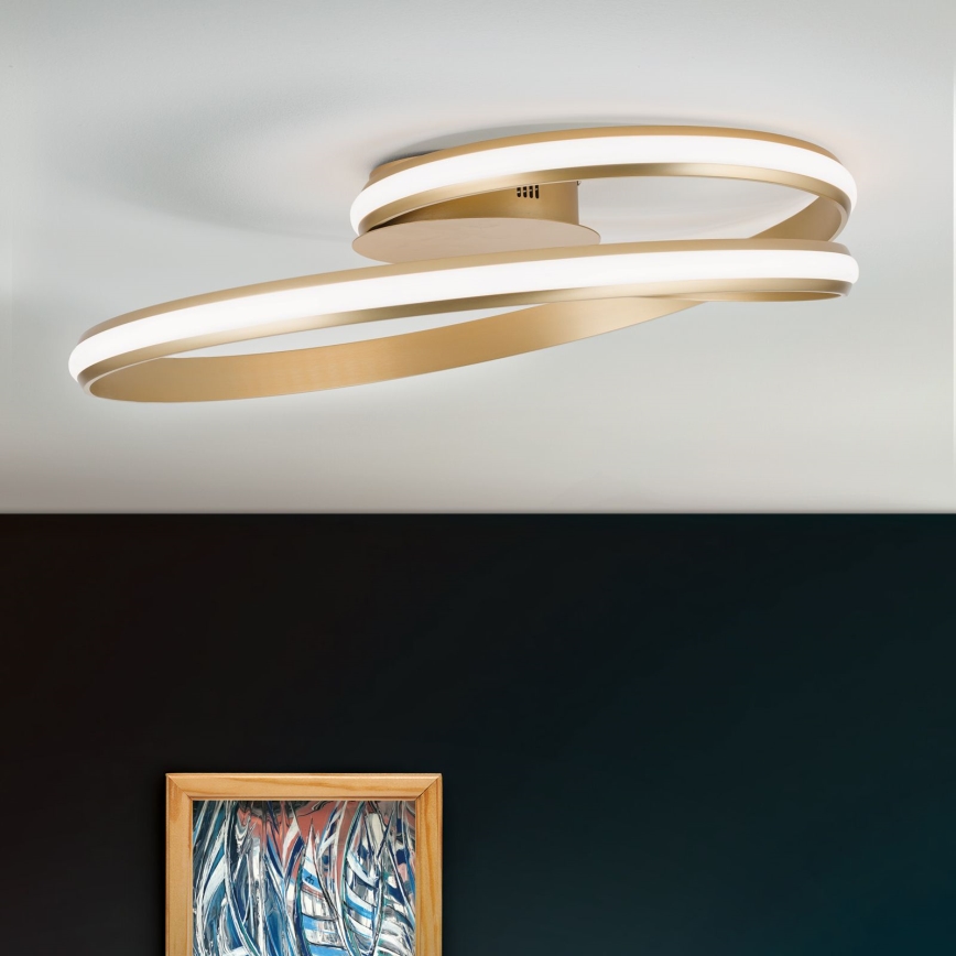 LED Stmívatelné stropní svítidlo CIRCUS LED/30W/230V zlatá