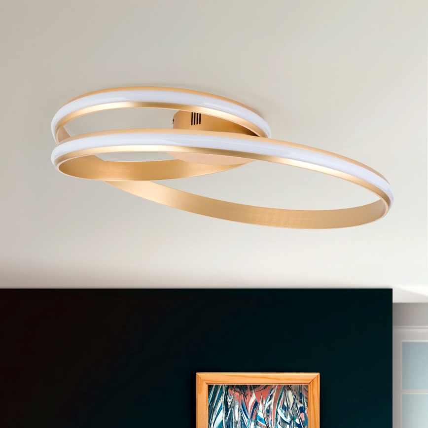 LED Stmívatelné stropní svítidlo CIRCUS LED/30W/230V zlatá