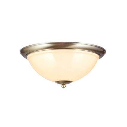Stropní svítidlo AUSTRIAN OLD LAMP 3xE27/60W/230V pr. 50 cm bronz/béžová
