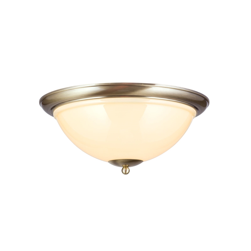 Stropní svítidlo AUSTRIAN OLD LAMP 3xE27/60W/230V pr. 50 cm bronz/béžová