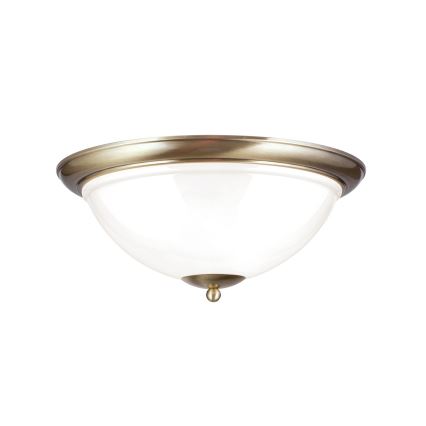 Stropní svítidlo AUSTRIAN OLD LAMP 3xE27/60W/230V pr. 50 cm bronz/bílá