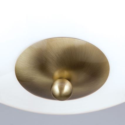 Stropní svítidlo AUSTRIAN OLD LAMP 3xE27/60W/230V pr. 50 cm bronz/bílá