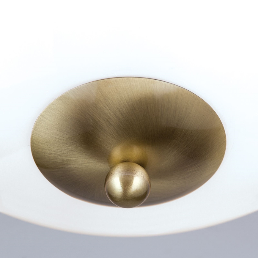 Stropní svítidlo AUSTRIAN OLD LAMP 3xE27/60W/230V pr. 50 cm bronz/bílá
