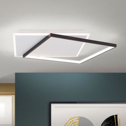 LED Stmívatelné stropní svítidlo EMANUEL LED/50W/230V bílá/černá