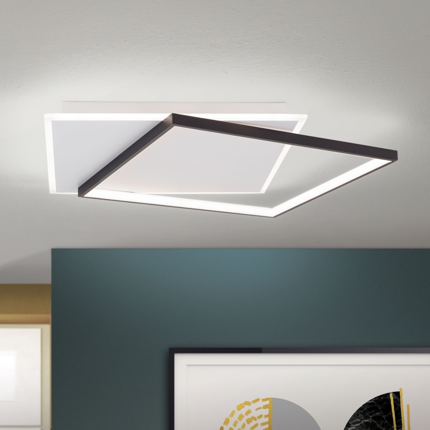 LED Stmívatelné stropní svítidlo EMANUEL LED/50W/230V bílá/černá