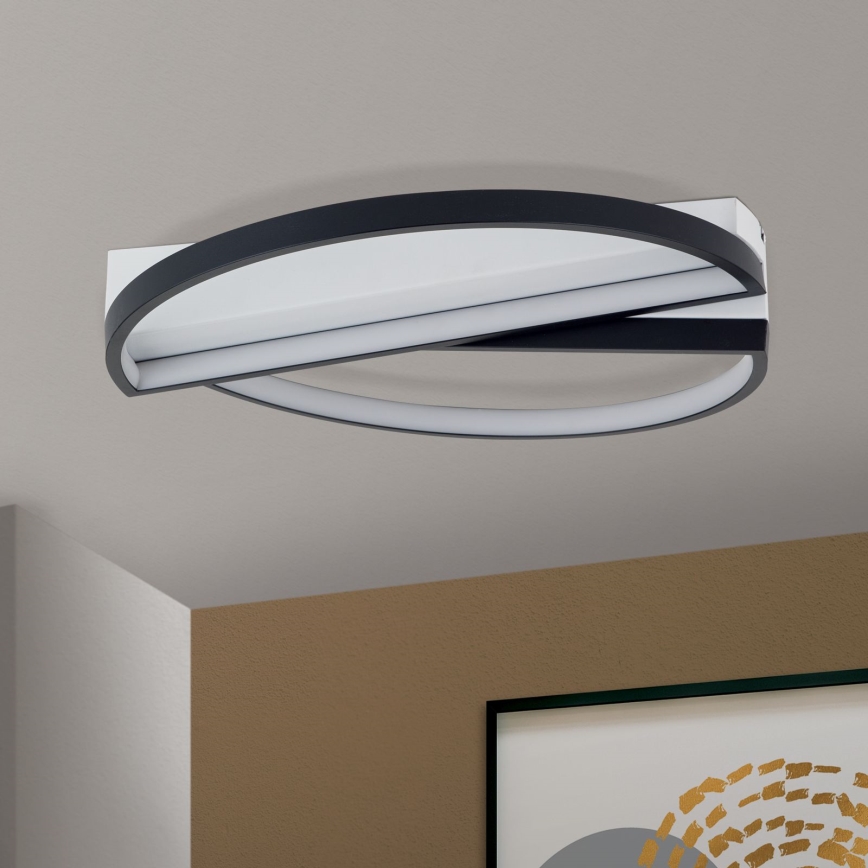LED Stmívatelné stropní svítidlo OLGA LED/28W/230V černá/bílá