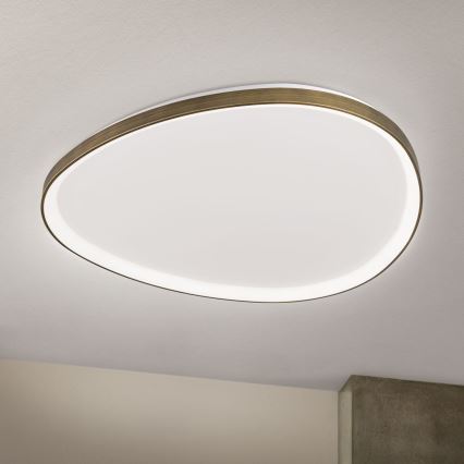 LED Stropní svítidlo CHARLIE LED/72W/230V pr. 80 cm zlatá