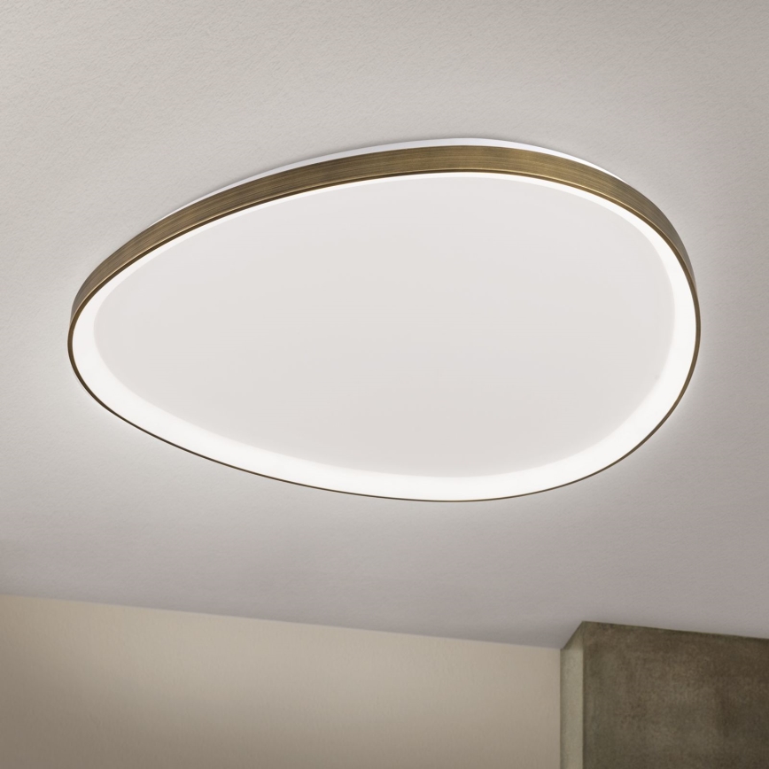 LED Stropní svítidlo CHARLIE LED/72W/230V pr. 80 cm zlatá