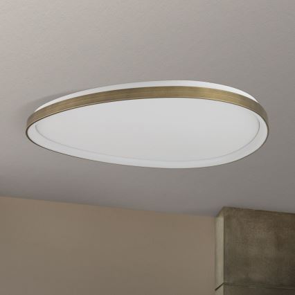 LED Stropní svítidlo CHARLIE LED/72W/230V pr. 80 cm zlatá