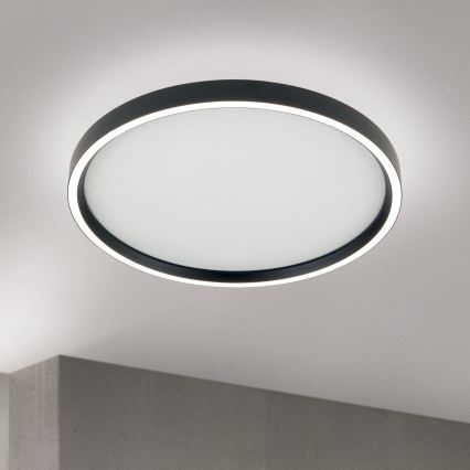 LED Stmívatelné stropní svítidlo MASCA LED/36W/230V 2700/3350/4000K pr. 40 cm černá