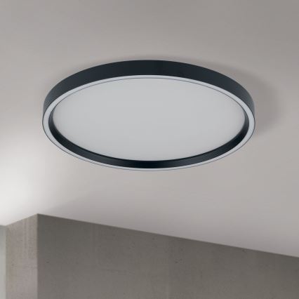 LED Stmívatelné stropní svítidlo MASCA LED/36W/230V 2700/3350/4000K pr. 40 cm černá