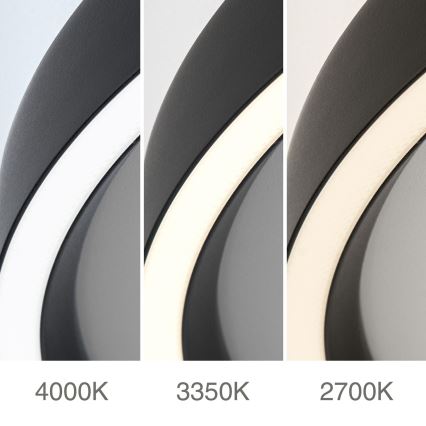 LED Stmívatelné stropní svítidlo MASCA LED/36W/230V 2700/3350/4000K pr. 40 cm černá