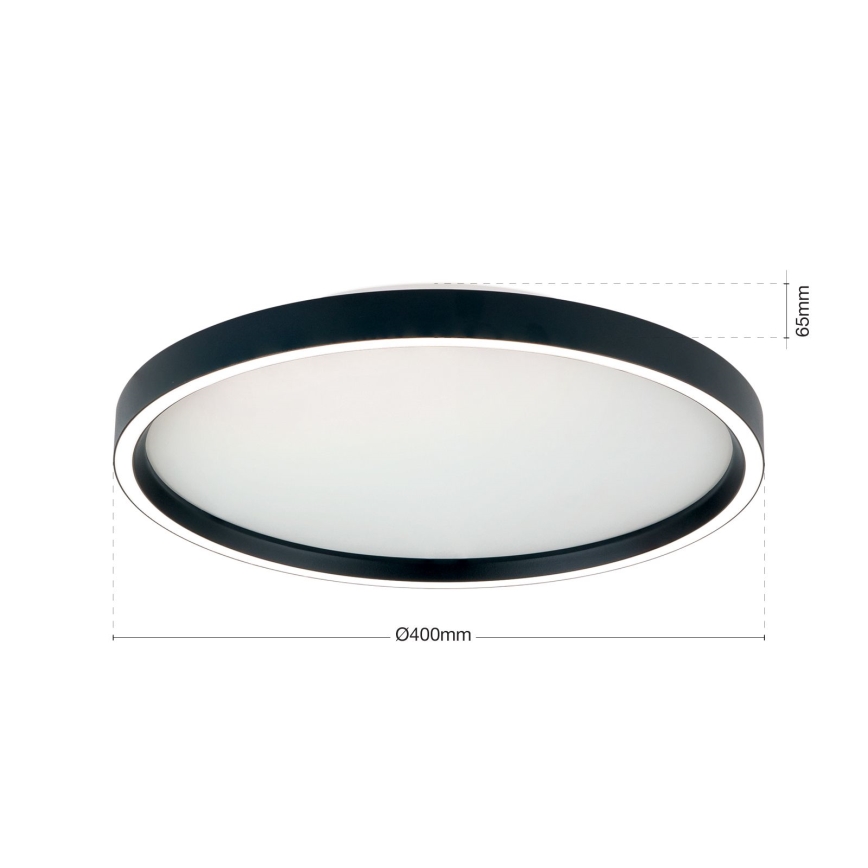 LED Stmívatelné stropní svítidlo MASCA LED/36W/230V 2700/3350/4000K pr. 40 cm černá