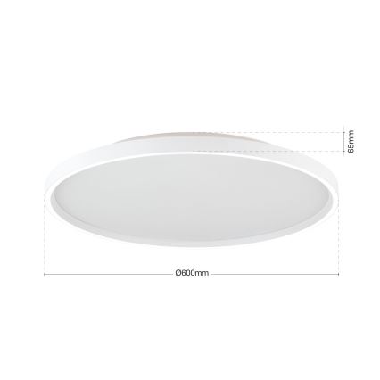 LED Stmívatelné stropní svítidlo MASCA LED/47W/230V 2700/3350/4000K pr. 60 cm bílá