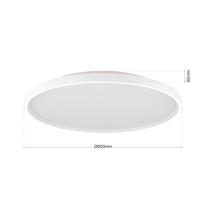 LED Stmívatelné stropní svítidlo MASCA LED/47W/230V 2700/3350/4000K pr. 60 cm bílá