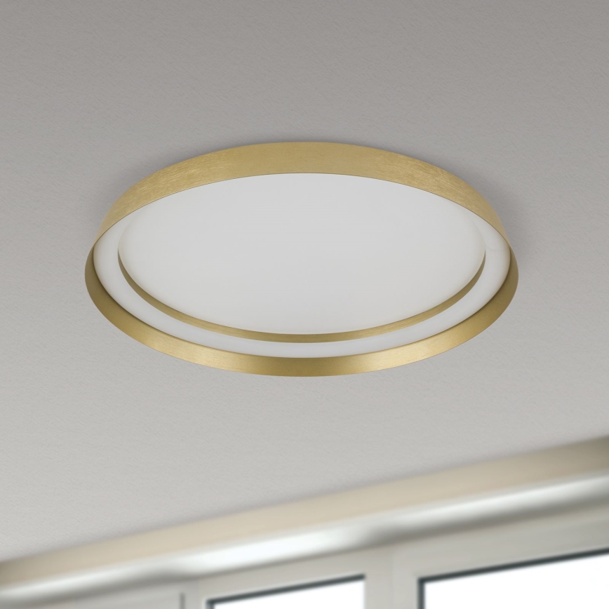 LED Stmívatelné stropní svítidlo MANTA LED/38W/230V 2700/3000/4000K pr. 45 cm zlatá