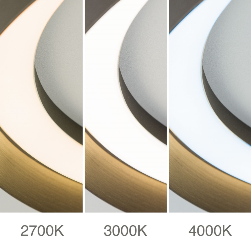 LED Stmívatelné stropní svítidlo MANTA LED/38W/230V 2700/3000/4000K pr. 45 cm hnědá