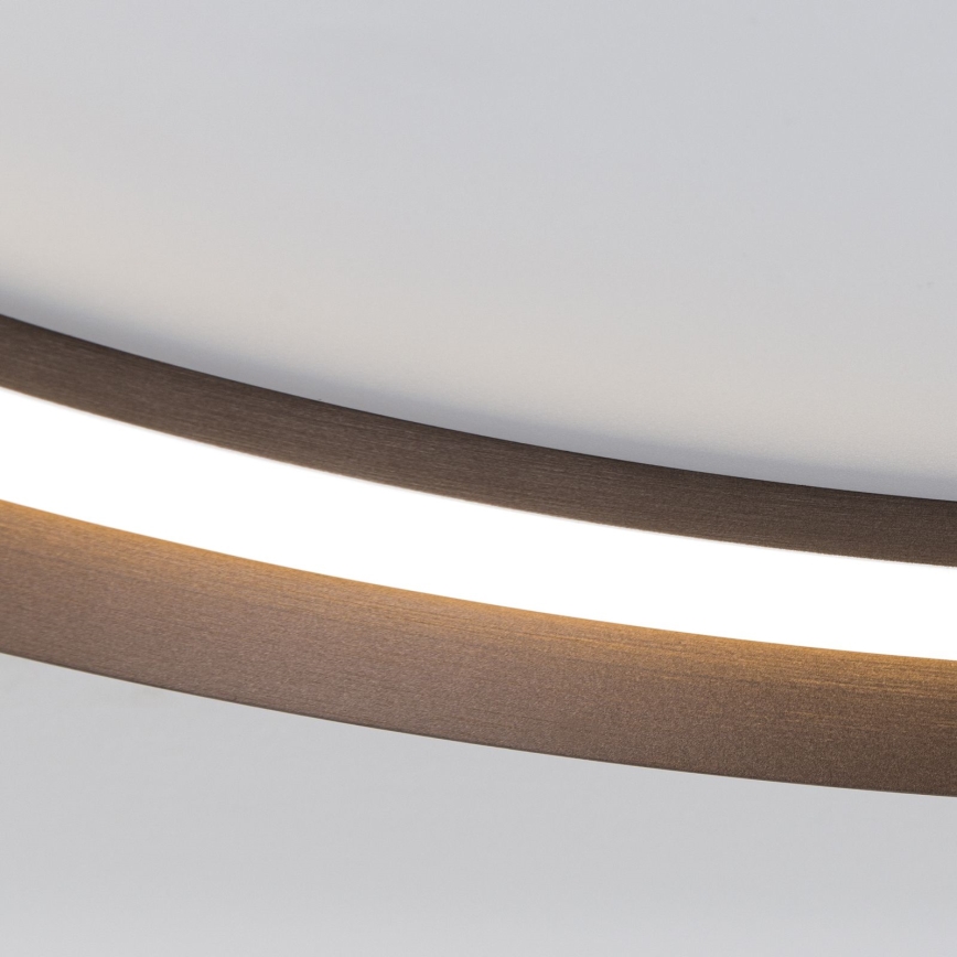 LED Stmívatelné stropní svítidlo MANTA LED/38W/230V 2700/3000/4000K pr. 45 cm hnědá