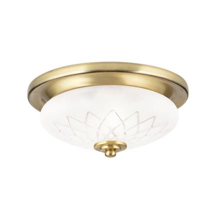 Stropní svítidlo PORTO 1xE27/40W/230V pr. 26 cm zlatá