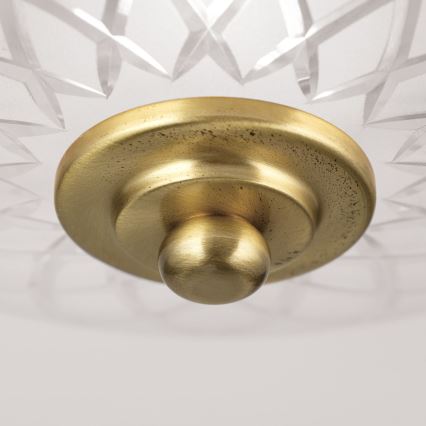 Stropní svítidlo PORTO 1xE27/40W/230V pr. 26 cm zlatá