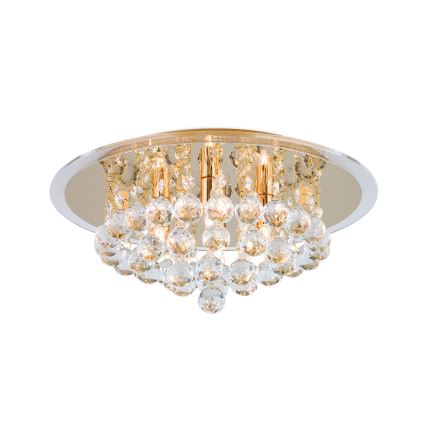 Křišťálové stropní svítidlo GLORIA 4xG9/40W/230V pr. 38 cm zlatá