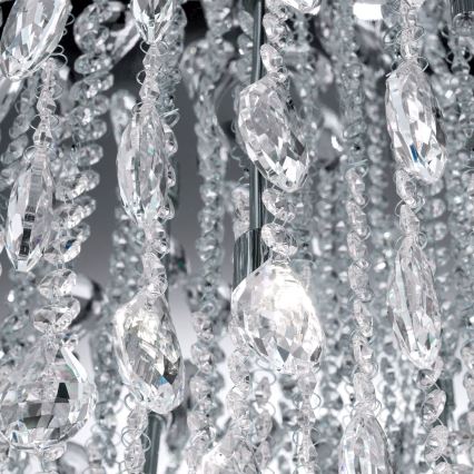 Křišťálové stropní svítidlo CELESTE 12xG9/40W/230V pr. 75 cm lesklý chrom