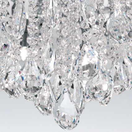 Křišťálové stropní svítidlo CELESTE 12xG9/40W/230V pr. 75 cm lesklý chrom