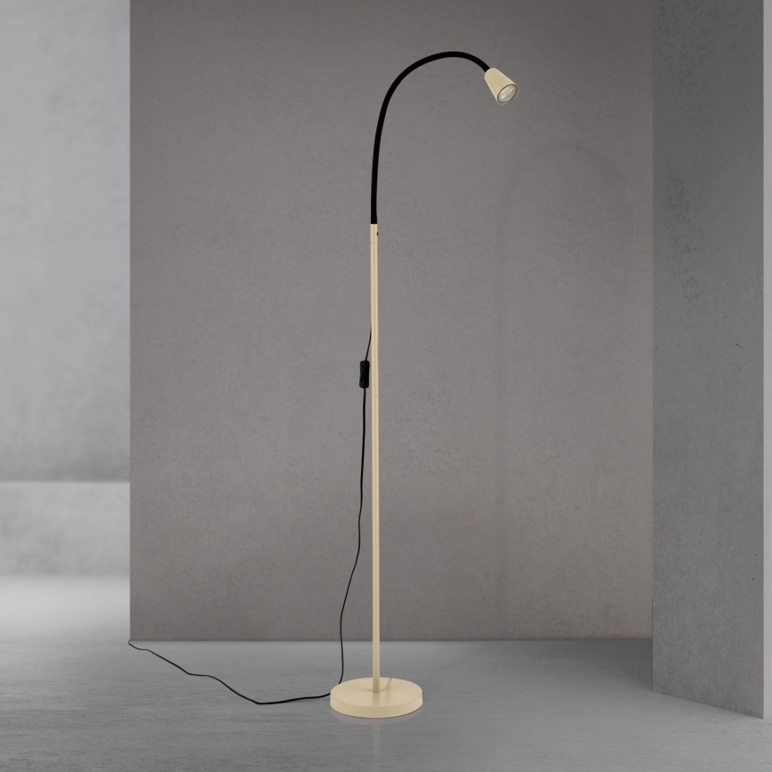 Flexibilní stojací lampa DOTTY 1xGU10/10W/230V béžová/černá