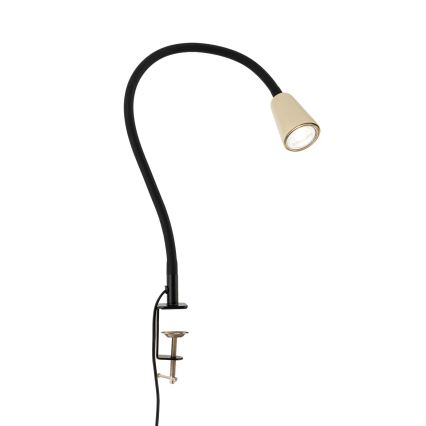 Flexibilní stolní lampa s klipem DOTTY 1xGU10/10W/230V béžová/černá