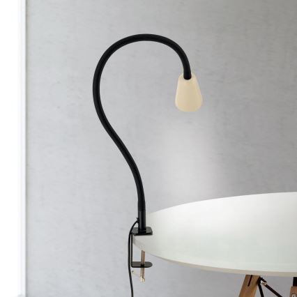 Flexibilní stolní lampa s klipem DOTTY 1xGU10/10W/230V béžová/černá