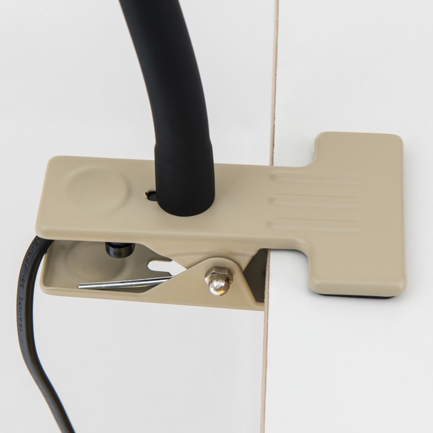 Flexibilní stolní lampa s klipem DOTTY 1xGU10/10W/230V béžová/černá