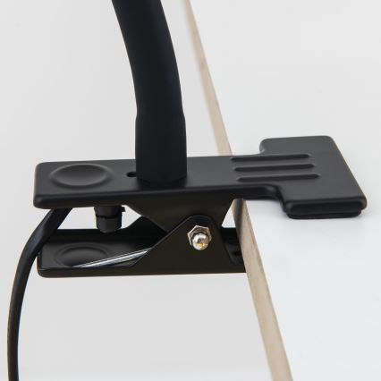 Flexibilní stolní lampa s klipem DOTTY 1xGU10/10W/230V mosaz/černá