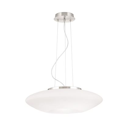 Lustr na lanku BLANC 2xE27/60W/230V pr. 49 cm matný chrom