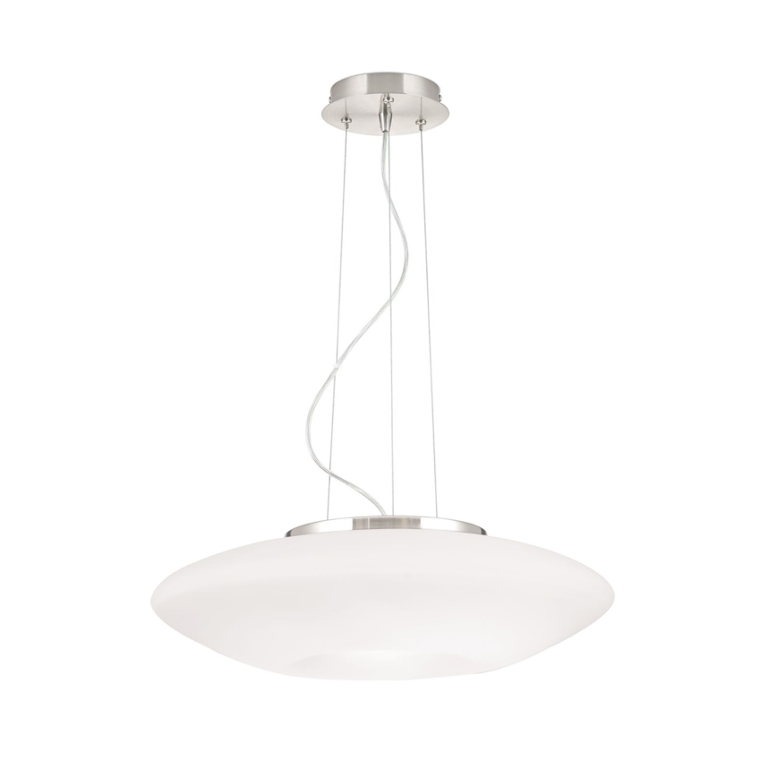 Lustr na lanku BLANC 2xE27/60W/230V pr. 49 cm matný chrom