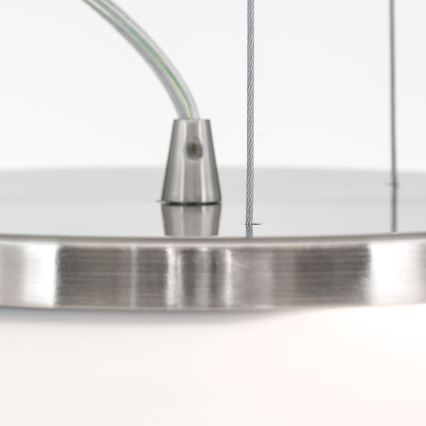 Lustr na lanku BLANC 2xE27/60W/230V pr. 49 cm matný chrom