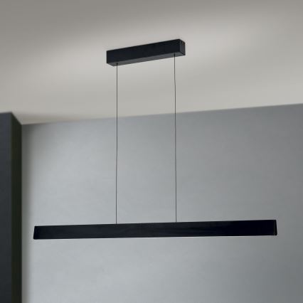 LED Stmívatelný lustr na lanku TARA LED/44W/230V 2700/3800/4500/5700K černá