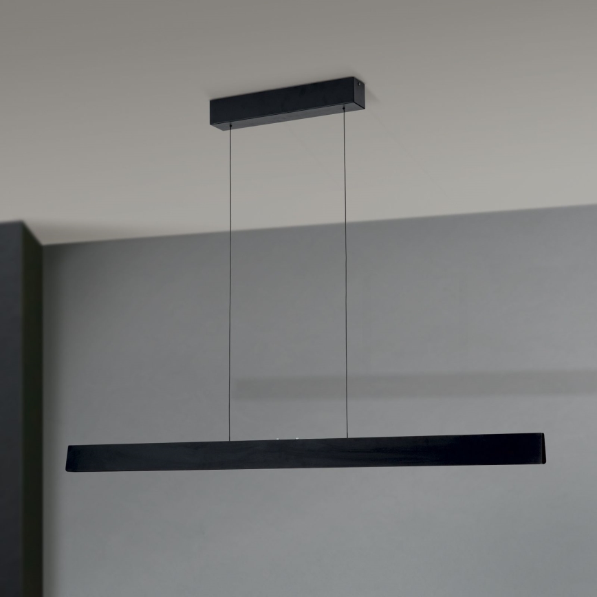 LED Stmívatelný lustr na lanku TARA LED/44W/230V 2700/3800/4500/5700K černá