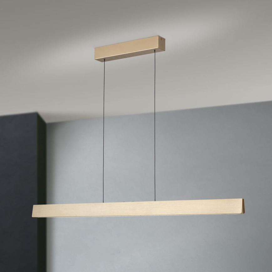 LED Stmívatelný lustr na lanku TARA LED/44W/230V 2700/3800/4500/5700K zlatá
