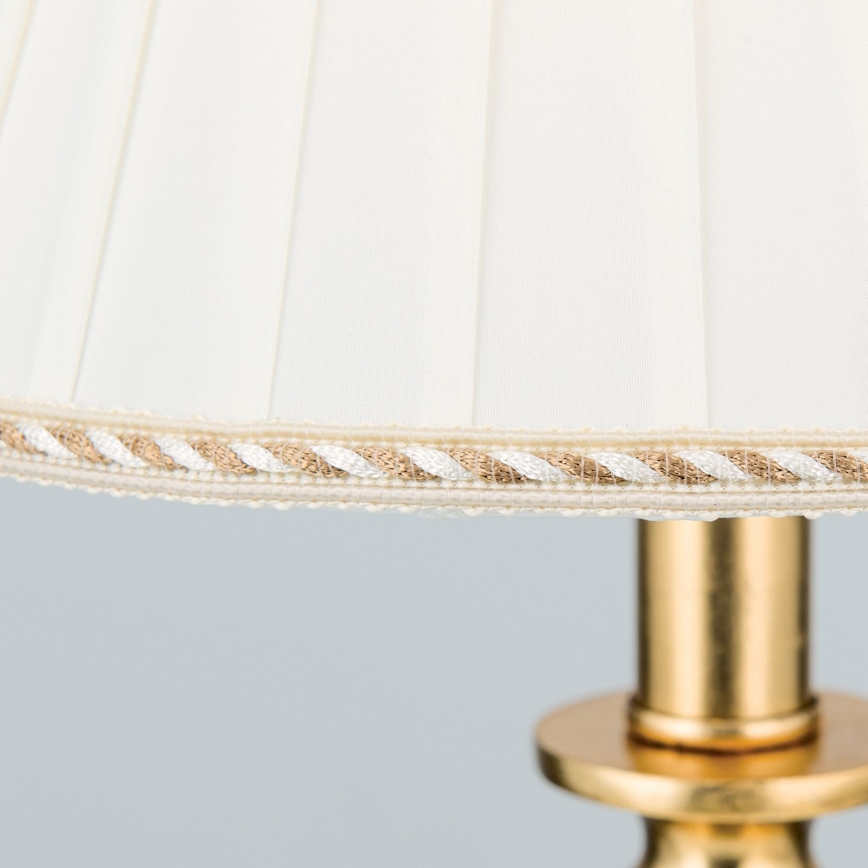 Stolní lampa FONSA 1xE27/60W/230V 61 cm bílá/zlatá