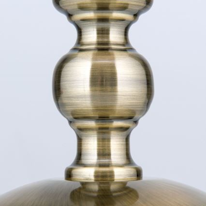 Stolní lampa TONIA 1xE27/60W/230V pr. 30 cm bílá/bronz